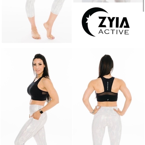 Zyia Silver Camo Metallic pocket light n tight Capri (6-8) - Picture 9 of 9